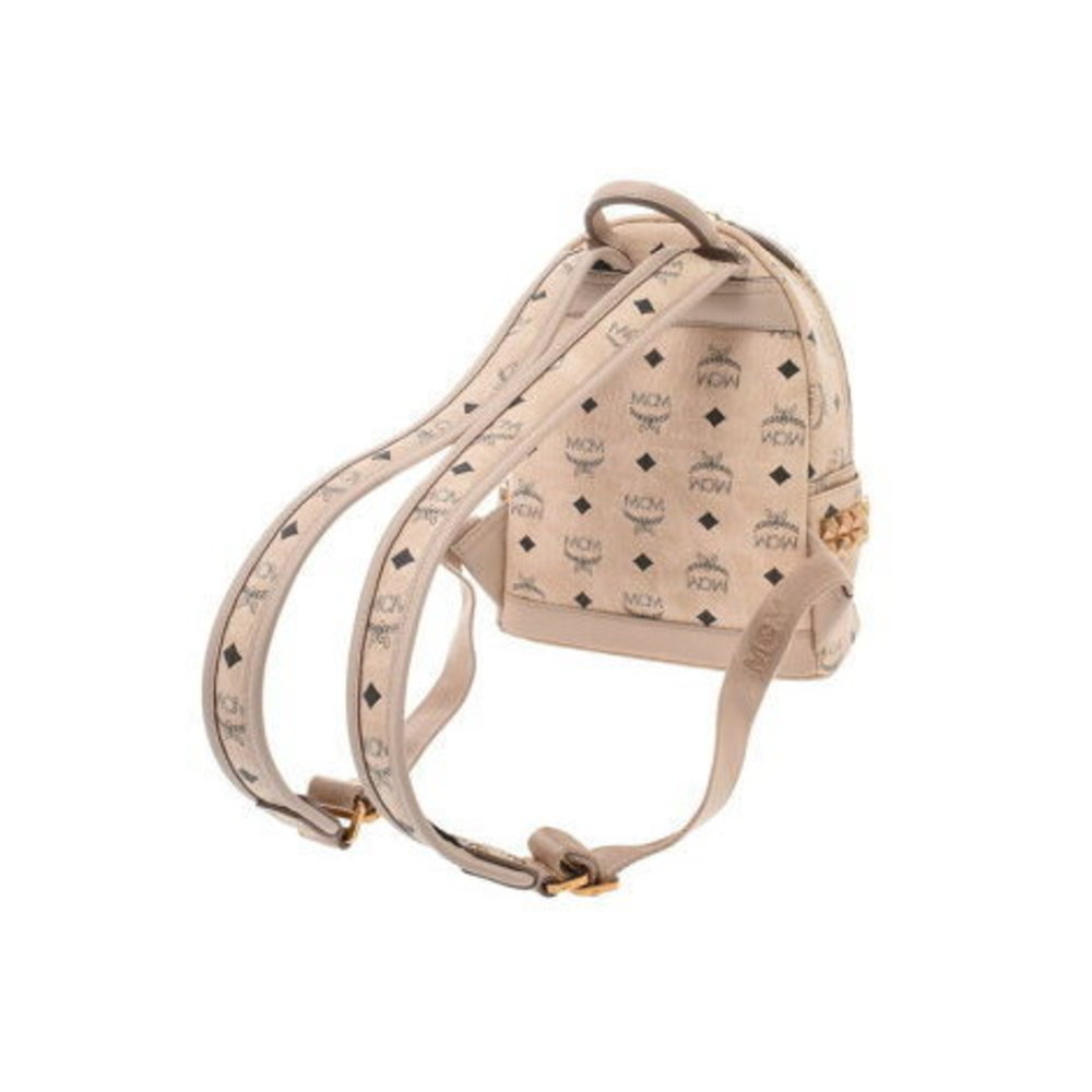 Mcm Mini Backpack Side Studs Beige - image 2